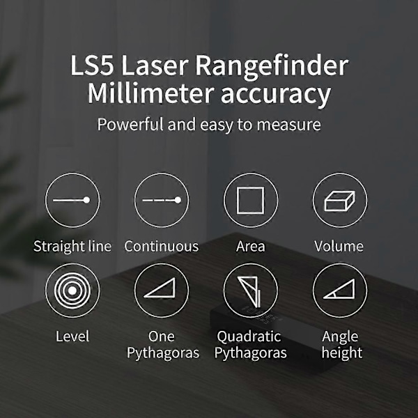 Mini Digital Laseravståndsmätare Avståndsmätare