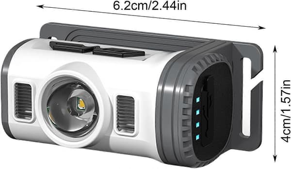 Oppladbar LED Hodelykt, USB Oppladbar Hodelykt, Hode Lampe for Voksne