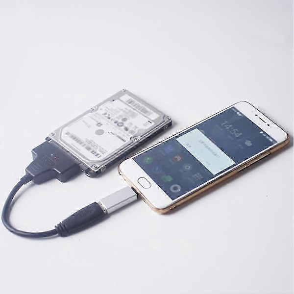 USB 3.0 til SATA 22 Pin 2,5 tommer Harddisk Driver SSD Adapterkabel Konverter