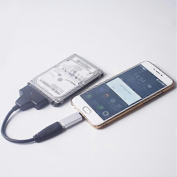USB 3.0 til SATA 22-pin 2,5 tommers harddiskdriver SSD adapterkabelkonverter