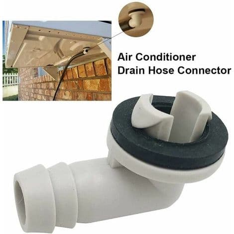 Albueforbindelsesfitting til afløbsslange til aircondition, 15 mm, 3 stk., til mini-split-enheder og vindues-AC-enhedsdele