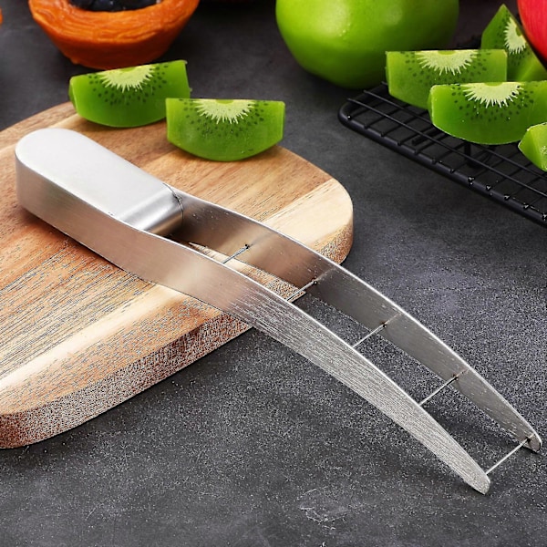 2 st Vattenmelonsskärare Vattenmelonslicer Rostfritt Stål Fruktskärare Säker Vattenmelon Kub Skärverktyg