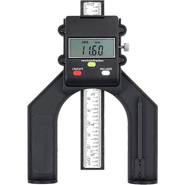 Digitaalinen korkeusmittari syvyysmittari 80mm/3.14\", 0.10mm/0.004\" Tarkka korkeuden/syvyyden mittaus ABS:llä/