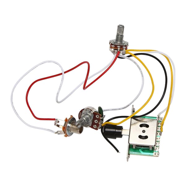 Guitar Forudtrådet Kablage, 3-Vejs Blade Toggle Switch 1V1T 500K til Elektrisk Guitar