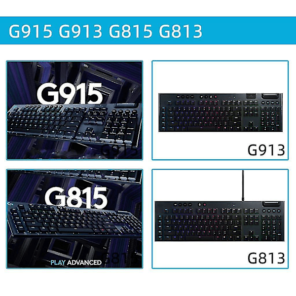 1 par för Logitech G915 G913 G813 G815 Mekaniska tangentbordsdelar Fäste Ben