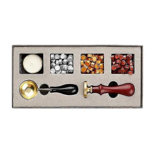Vax Sigill Stämpel Set, Klassisk Vintage Sigill