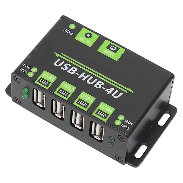 Ekspansjon Hub Adapter Industriell Kvalitet 4 Port USB2.0 Multiple Beskyttelseskretser Multi Grensesnitt Hub 100V?240V US Plugg YEMMA