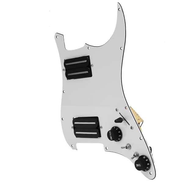 Dobbel Spole Elektrisk Gitar Pickguard Pickup Lastet Forhåndskoblet Scratch Plate 3-Segment Bryter Passer