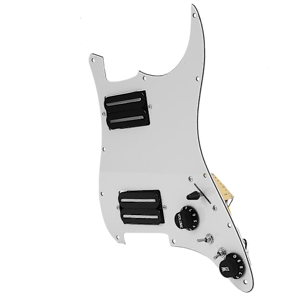 Dubbelspolad Elektrisk Gitarr Pickguard Pickup Laddad Förtrådad Scratch Plate 3-Segment Switch Passande