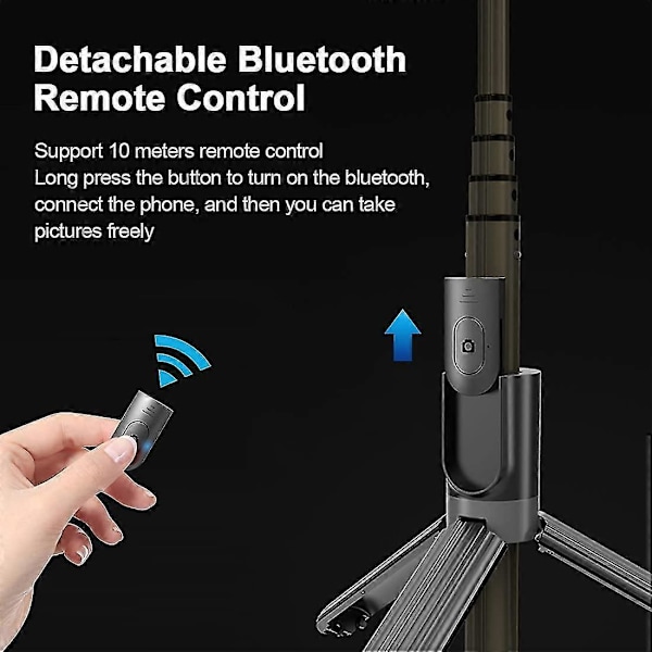 Selfie-rengasvalo jalustalla ja Bluetooth-kaukosäätimellä, 6,3\" rengasvalo