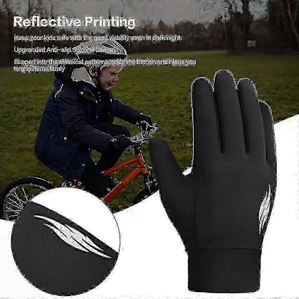 Vinter Mænd Kvinder Varm Blød Fleece Touch Screen Anti-slip