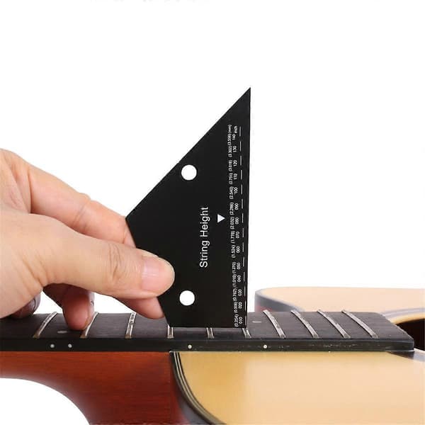 Gitarrbandnivålinjal Akustisk Gitarr Greppbräda Rak Luthiers Verktyg Stränghöjdslinjal M