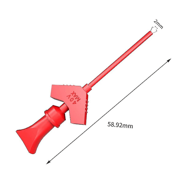 P5003 10 st SMD IC Test Hook Clip Mini Grabbers för Jumper Wire DIY Breadboard Oscilloskop Logikanalysator