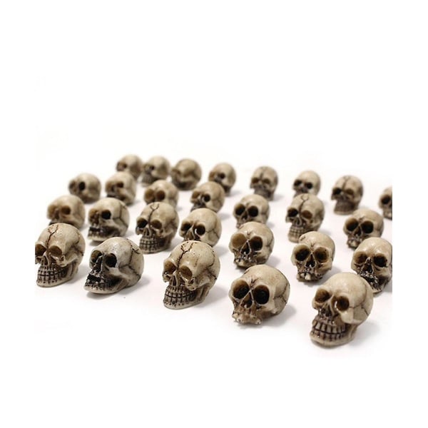 40 kpl Simulaatio Kallo Mallilelut Moderni Mini Skull Tee itse Halloween koristelu Hauskat mallilelut Colle