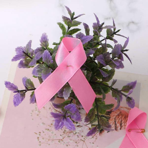 200 stk rosa salgsfremmende båndnål, båndslagstift, satengstoffbånd