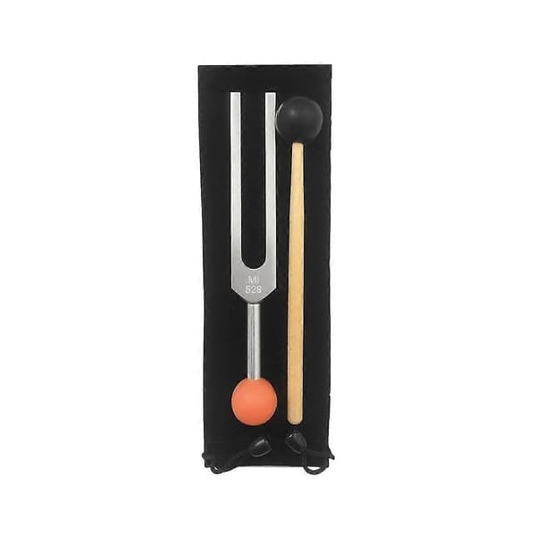 Mi528 Tuning Fork i Aluminiumlegering 528hz med Perlebase til Healing Chakra, Lyd, Stresslindring