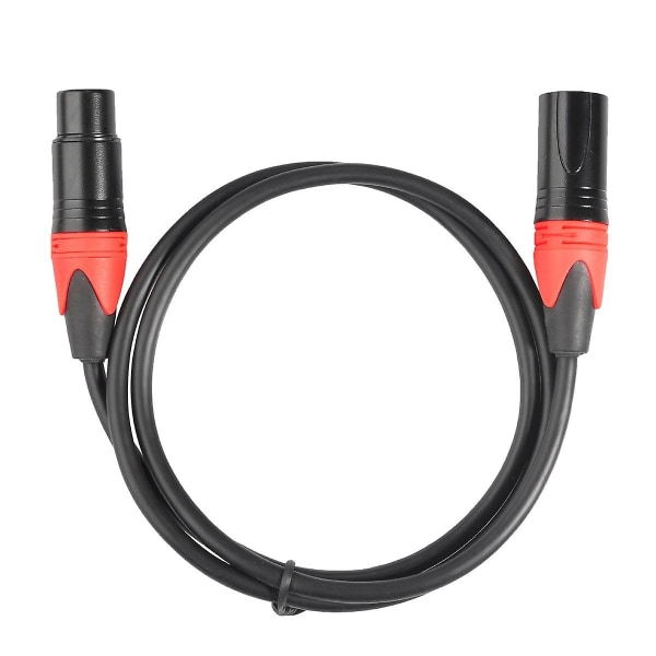 Xlr-kabel hann-til-hunn lydsignalkabel balansert Xlr Karon-mikrofon 3 pins Xlr-kabel 10 fot rød