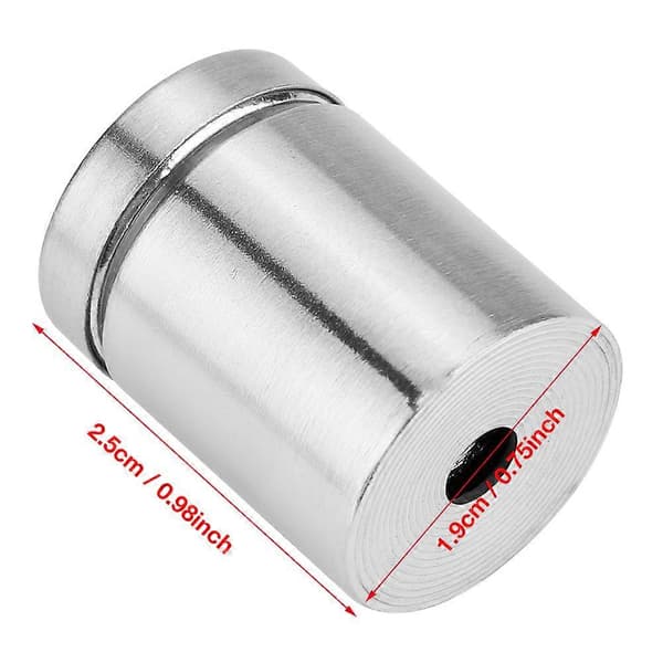 18 stk. M19*25mm Reklameskruer i Rustfrit Stål Glasafstandsstykker Pin Søm