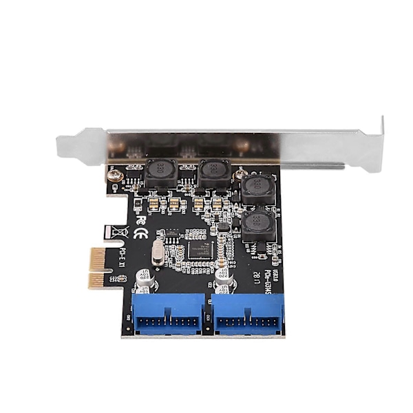 PCIE PCIExpress sisäiseen 2 portin 19-nastainen USB 3.0 -laajennuskortti matalalla profiililla YEMMA