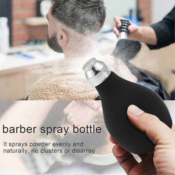 Puderspray, Påfyllningsbar Silikonpuderdispenser Tom Puderbehållare för Barberare, Hållbar Spra