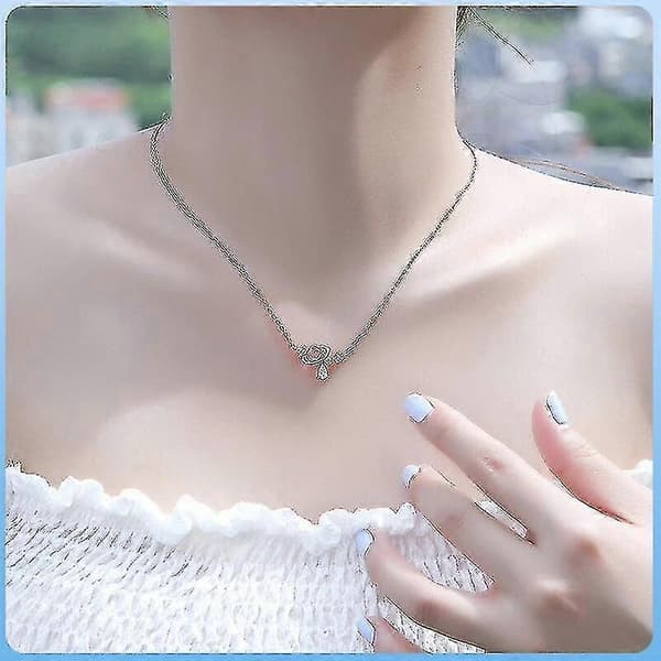 Måne Diamant Halskæde Til Kvinder Luksus Hænge Vedhæng Halskæde Mode Smykker Elegant Halskæde