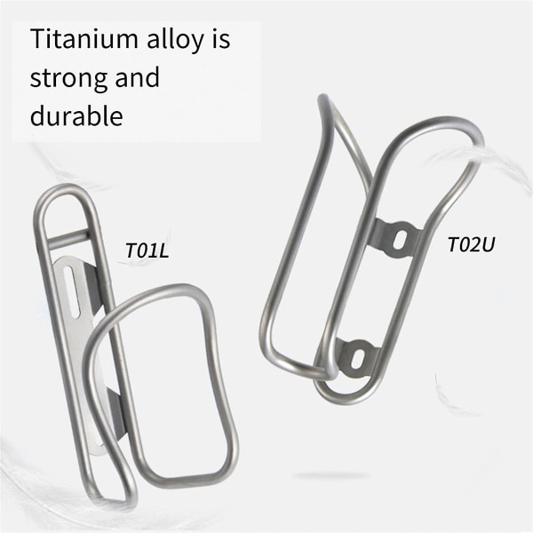 Cykelvattenflaskehållare i Titanlegering, Ihålig, Med Skruvar, För Cykling