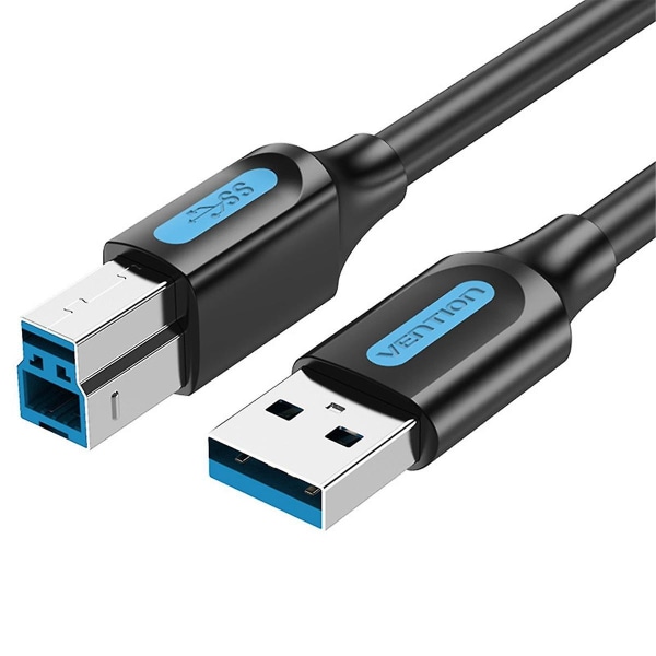 Skrivarkabel USB 3.0 Typ A Hane Till B Hane Kabel för skrivare 1,5m