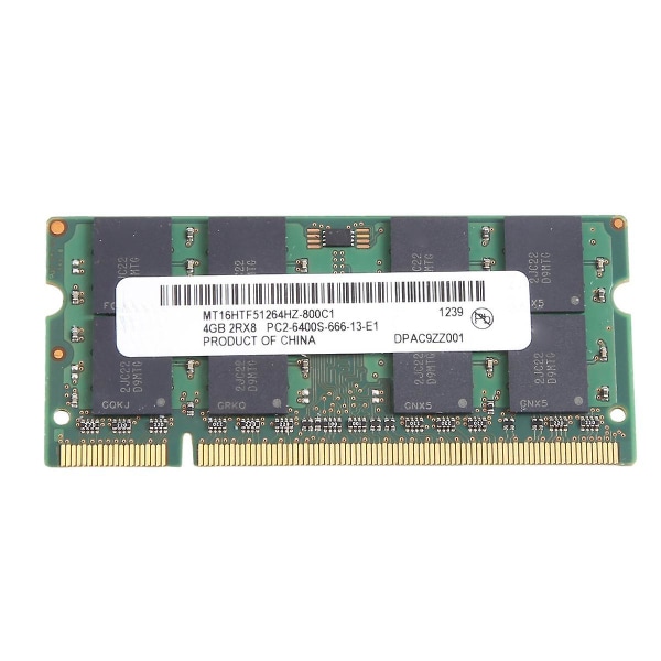 För MT DDR2 4GB 800Mhz RAM PC2 6400S 16 Chips 2RX8 1.8V 200 Pins SODIMM för Laptop Memory
