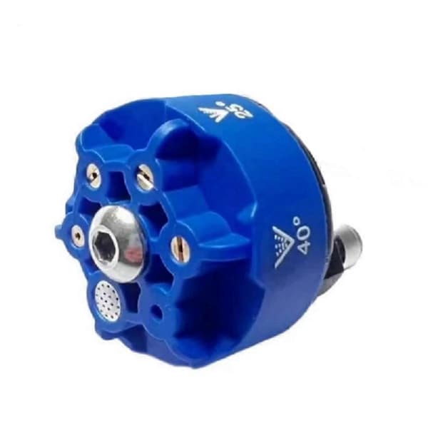 Rustfri stål multifunktionel højtryksrenser spraydyse, 6 i 1 hurtig udskiftning 1.4 hole outlet