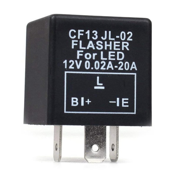 3x Bil 3-polig Cf-13 Elektronisk Led 12v Blinkrelais Fix För Blinkers