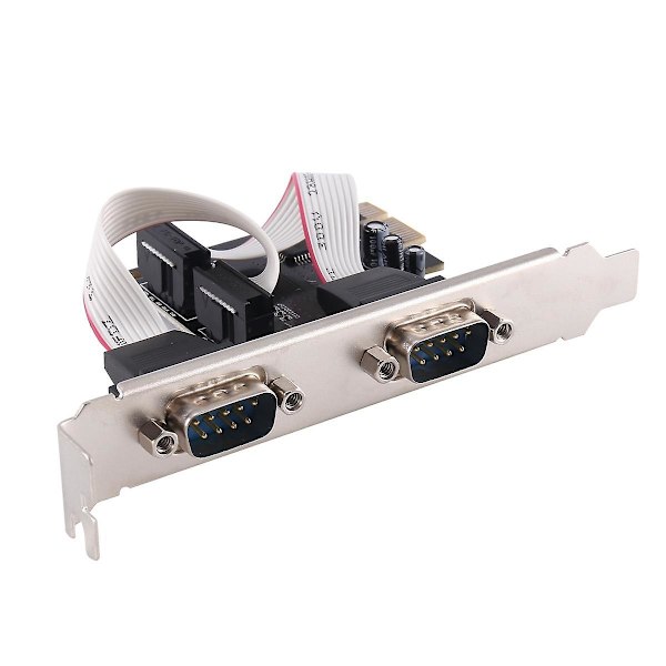 PCI-e til 2 serielle kort Native PCI-e RS232 grensesnitt Industrikontroll Datamaskin Utvidelseskort Comp