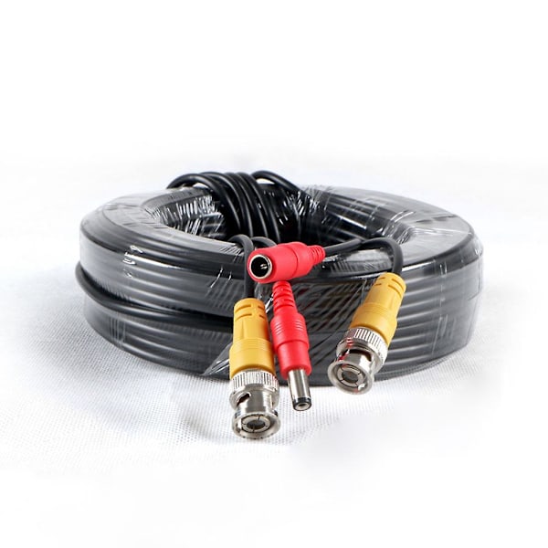32FT 10M CCTV BNC Videokabel med strøm for DVR overvåkingssystem