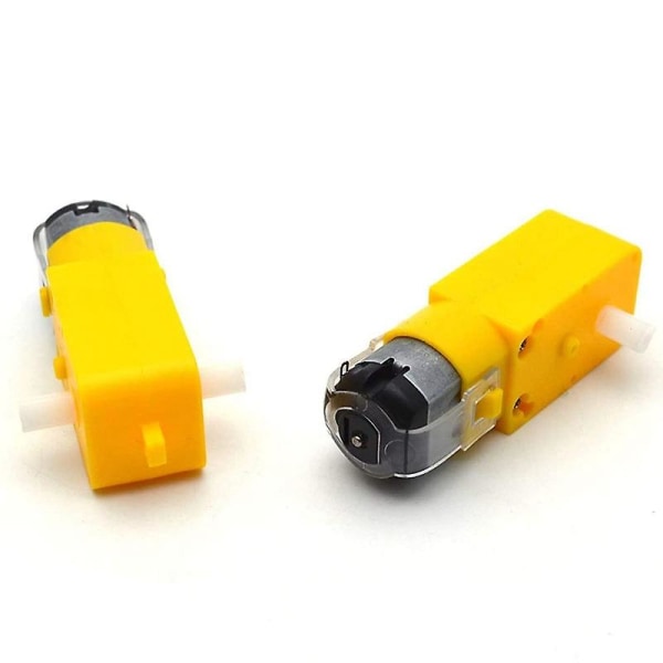 Girmotor dobbel aksel 3-6v motor for smart bilrobotpakke med 6 (i Shape)