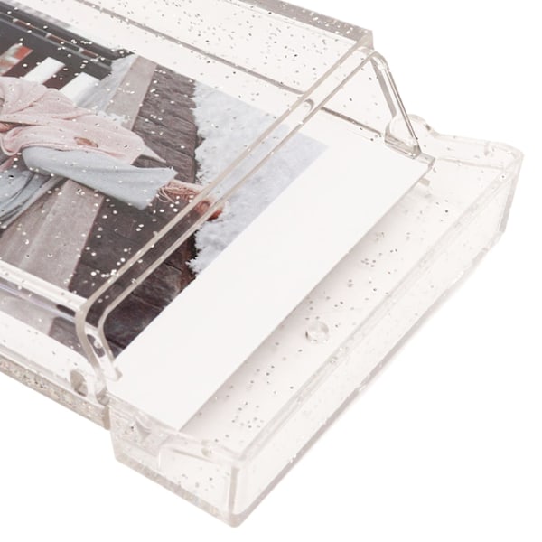 Foto Opbevaringsboks kompatibel med 3 Tommer Instant Kamera Foto PC Mini Foto Holder Etui med Håndreb kompatibel med Billeder Kort Transparent Glit
