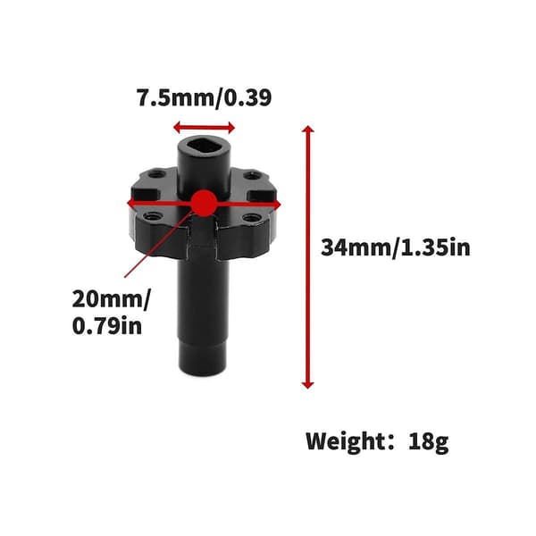 Stål Differensial Spool Locker Spool 8297 for Trx4 Trx6 1/10 RC Crawler Bil Oppgraderingsdeler Tilbehør