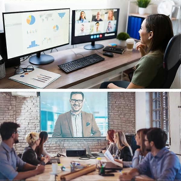 DisplayPort til DVI Kabel 1.8m 1080P DP til DVI Konverter for Skjerm