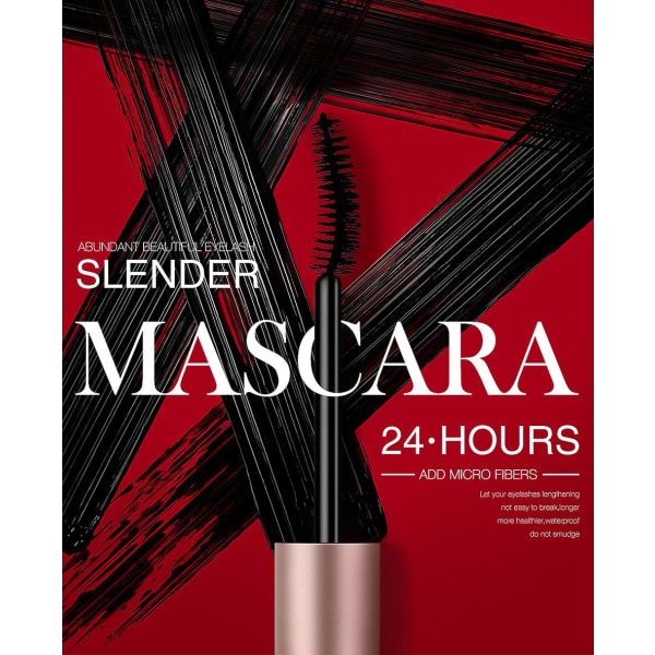 3x vanntett mascara forlenger øyevipper Extension Black 3d Silk Fiber Mascara Extra Volume Kvinnelig Mascara Makeup