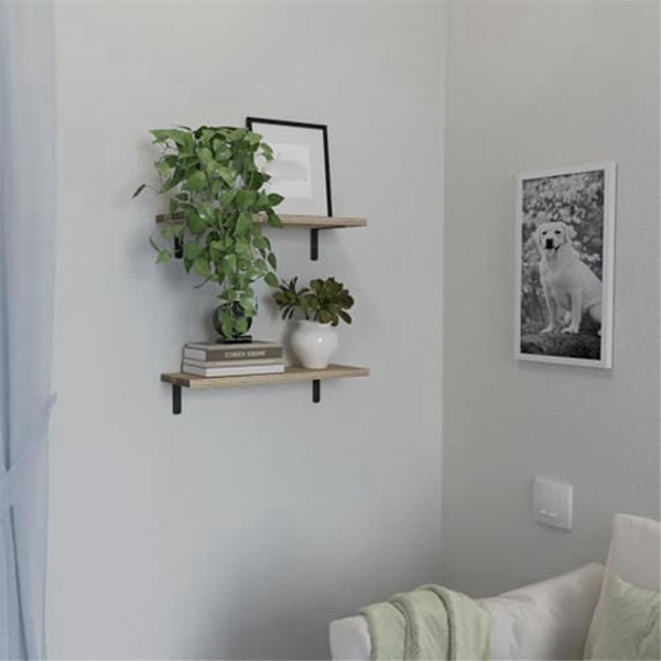 Flytande hyllor,flytande trähyllor för väggdekor, väggmonterad flytande badrumshylla för S
