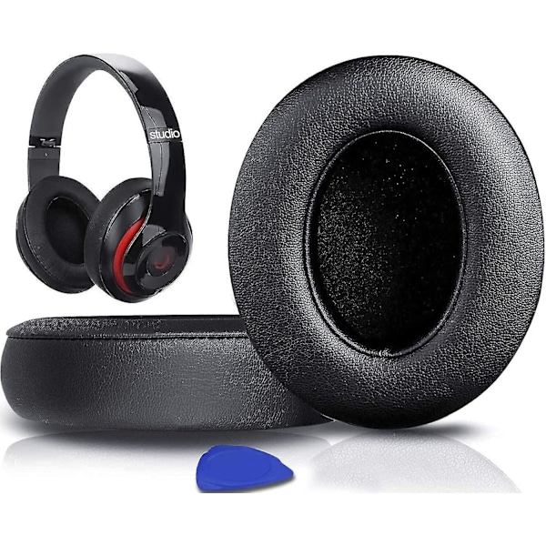 Replacement Ear Pads Cushions For Beats Studio 2 & Studio 3 Wired & Wireless Headphones, Earpads With Soft Protein Leather, Noise Isolation Memory Foa