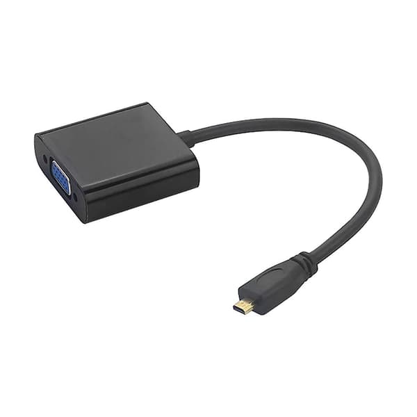 2x - til VGA Adapterkabel 1080p Videokonverter med lydkontakt USB-strømkabel for kamera Raspberry