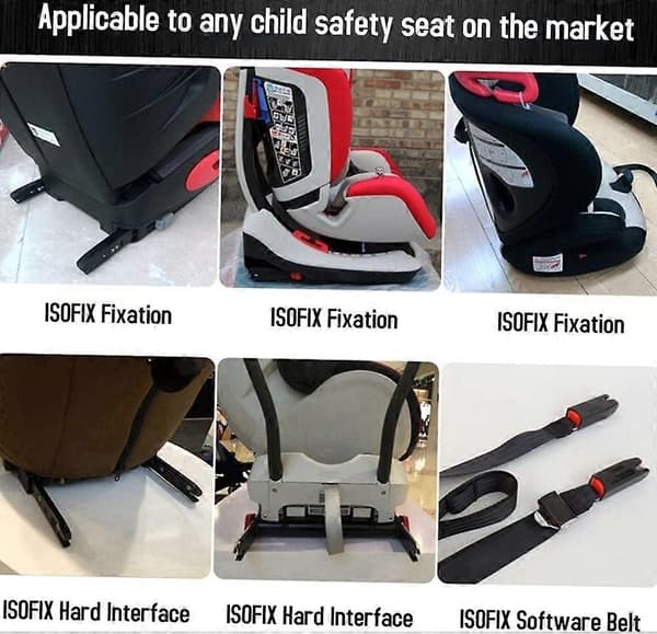 Universell Bilbarnstolsankare Fästkit för ISOFIX Bältesanslutning