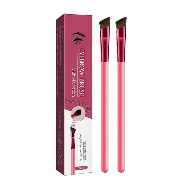 Multifunktionel Øjenbryn børste Ultrabløde fibre Bryn børste Ergonomisk håndtag Makeup børste