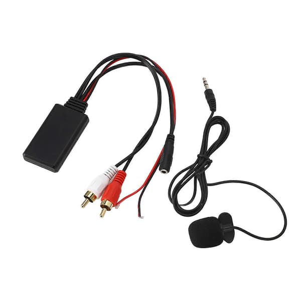 Bluetooth AUX Modul 2 RCA Kabel Adapter med Håndfri Mikrofon til Alpine og Pioneer