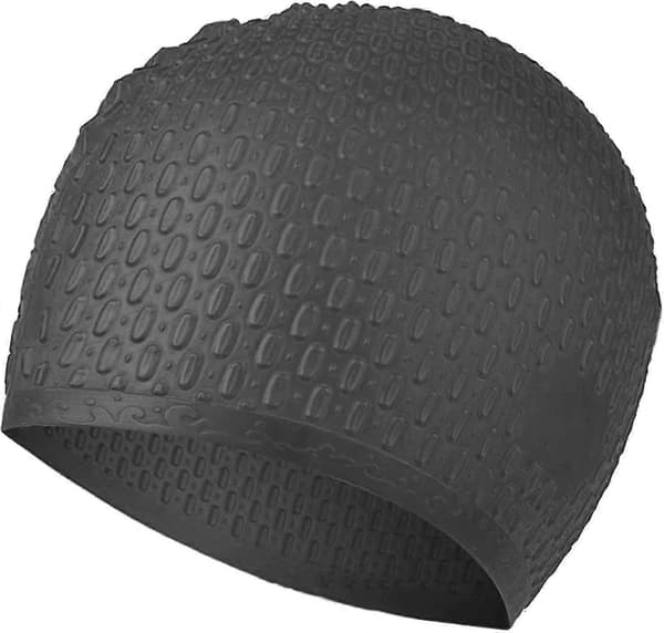 Vanntett svømmehette for voksne, svært elastisk silikon svømmehette, unisex svømmehette for kort/langt hår
