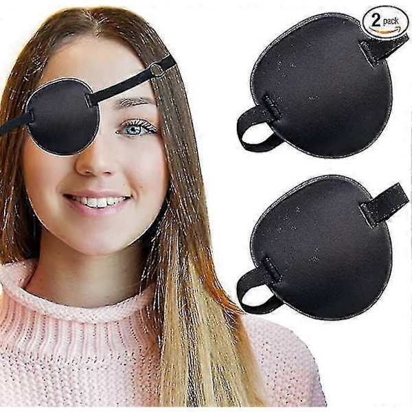 2 kpl Silmälappu Pehmeät Säädettävät Amblyopia Lazy Eye -silmälaput