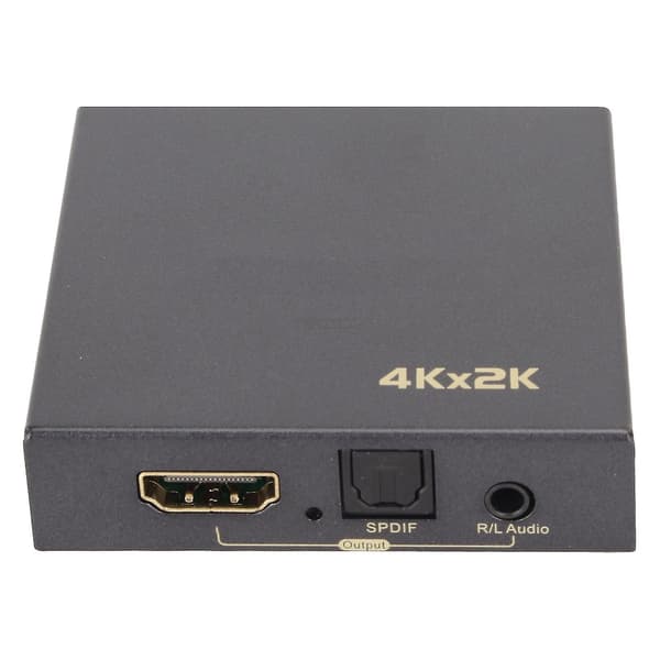 HD Multimedia Interface Extractor Versjon 1.4 4K 30Hz Fiberoptisk 5.1 3.5mm Utgang Lyd Extractor Konverter 100?240V UK Plugg