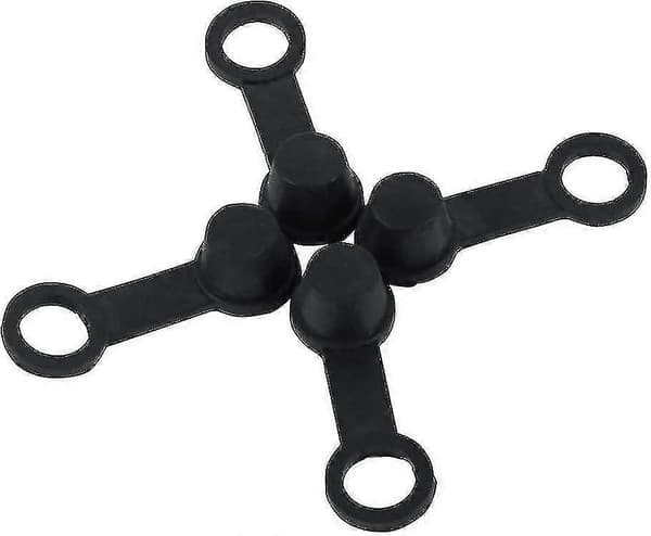 Luftnippelpluggar, 10x Svarta Gummi Broms Luftning Universal Nippelventil Fettplugg Dammskydd