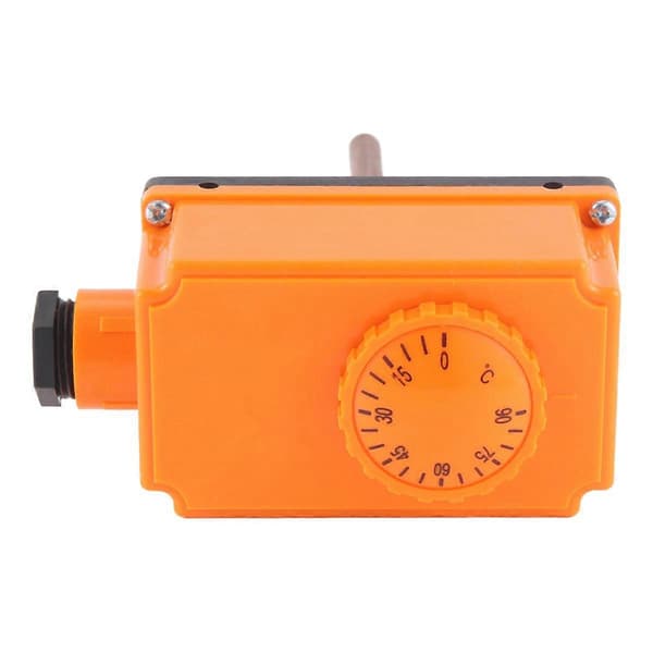 G1/2 Hankontakt Varmvattenrör Termostat Temperaturregulator 90 Celsius Högtemperaturstart