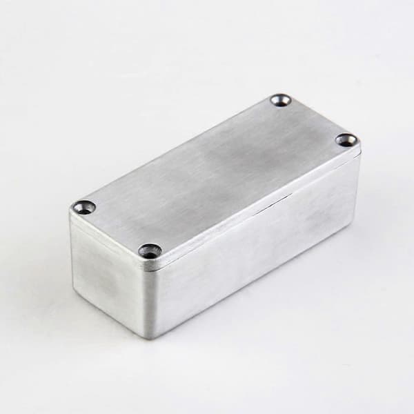 Aluminium Elektronikprojektbox, Kapsling, Instrument 1590A Stil, Gitarr Effekt Aluminium S