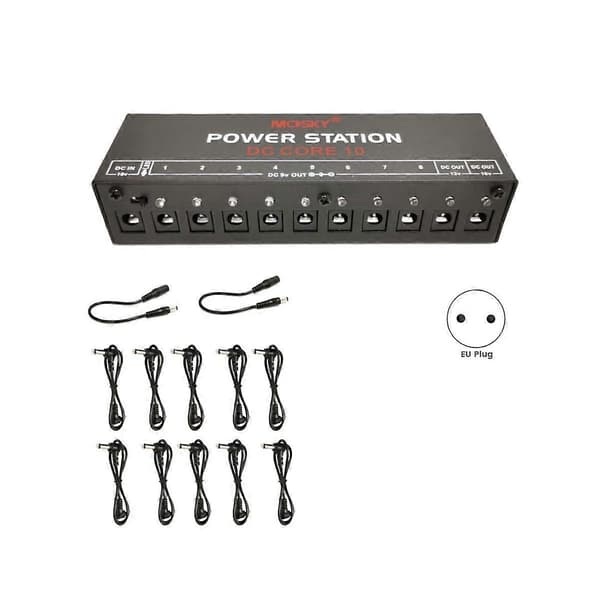 Mini Guitar Effekt Strømforsyning 10 Isolerede Udgange til 9V 18V Effekt Pedal Overstrømsbeskyttelse